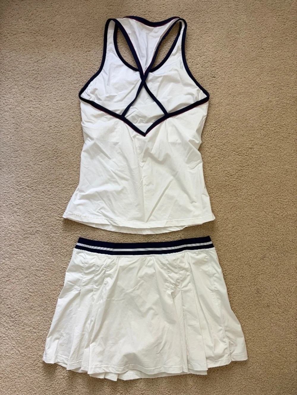 Women's FILA matching tennis tank and skort size M